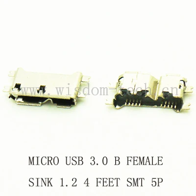 

100PCS-500PCS Micro USB 3.0 10Pin Connector Socket Femlae & Male PCB Soldering USB Jack High Speed Data Transfer SINK1.2 SMT