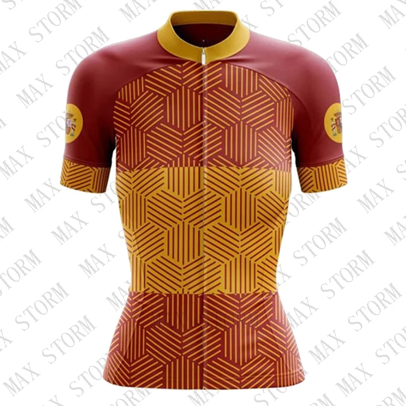 Новинка 2019 Красная Женская Джерси для велоспорта команды Испании индивидуальный