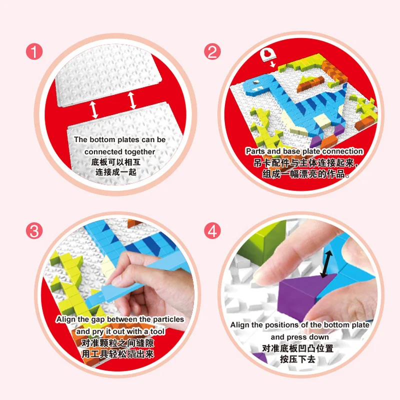 

Kids Montessori Puzzle Toys for Girls Boys Model Building Kit Juguetes Para Ninos Rompecabezas Educational Toys Blocks DIY Game