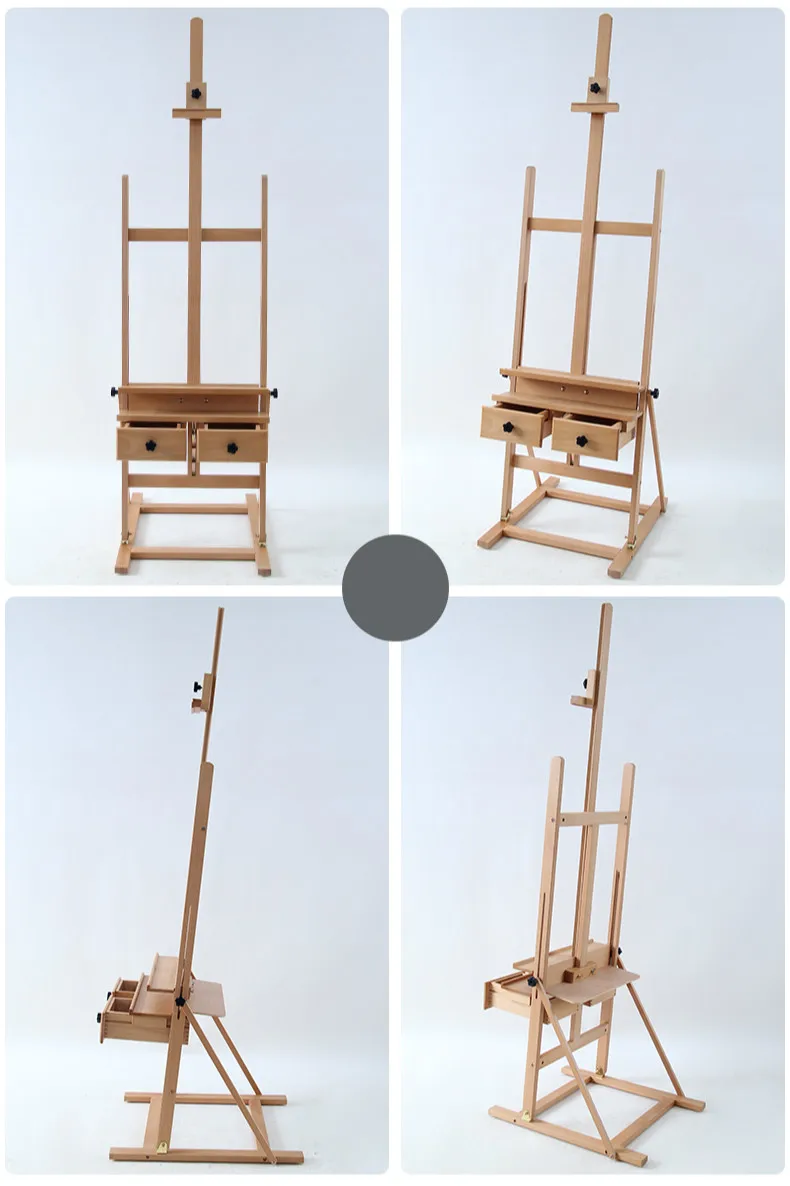 Мольберт с ящиком Chevalet En Bois Artist Oil Акварельная Раскрашенная подставка мольберт Stand Atril Madera художественные принадлежности для художника