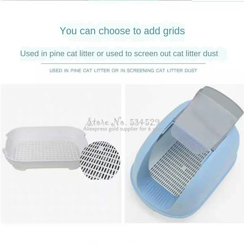 

15%Extra Large Deodorant Anti Splashing Deodorant Cat Sand Table Cat Litter Basin Fully Enclosed Cat Toilet Supplies