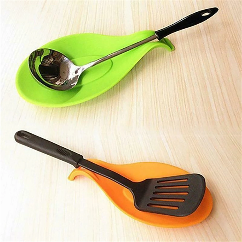 1pc Multi Mat Silicone Spatula Tool Spoon Insulation Holder Coaster Tray Pad Dish Placemat Kitchen Heat Resistant | Дом и сад