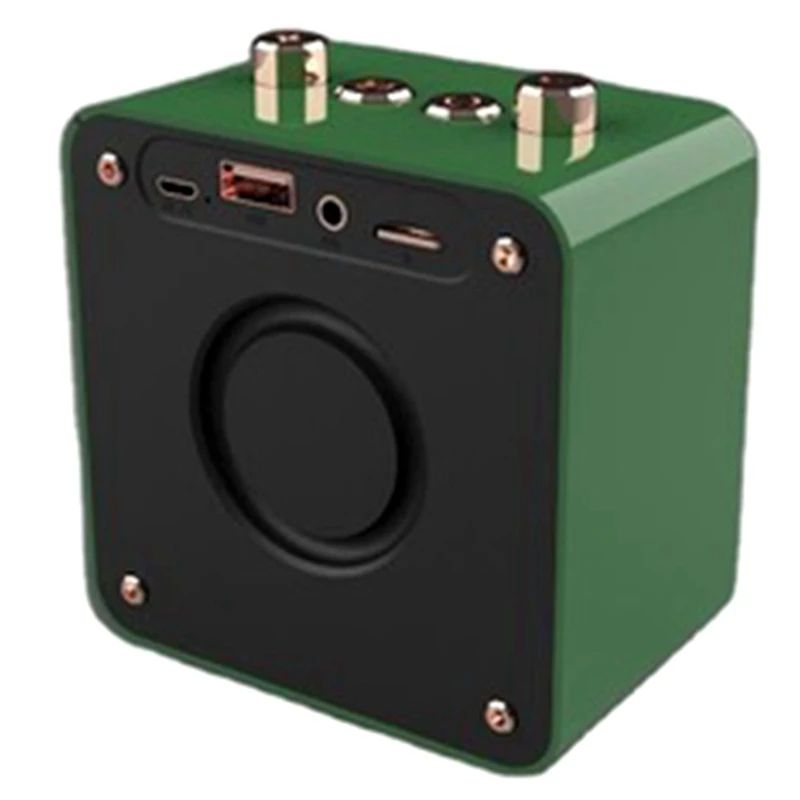 Ретро Bluetooth Динамик Портативный Беспроводной сабвуфер подходит для дома на улице