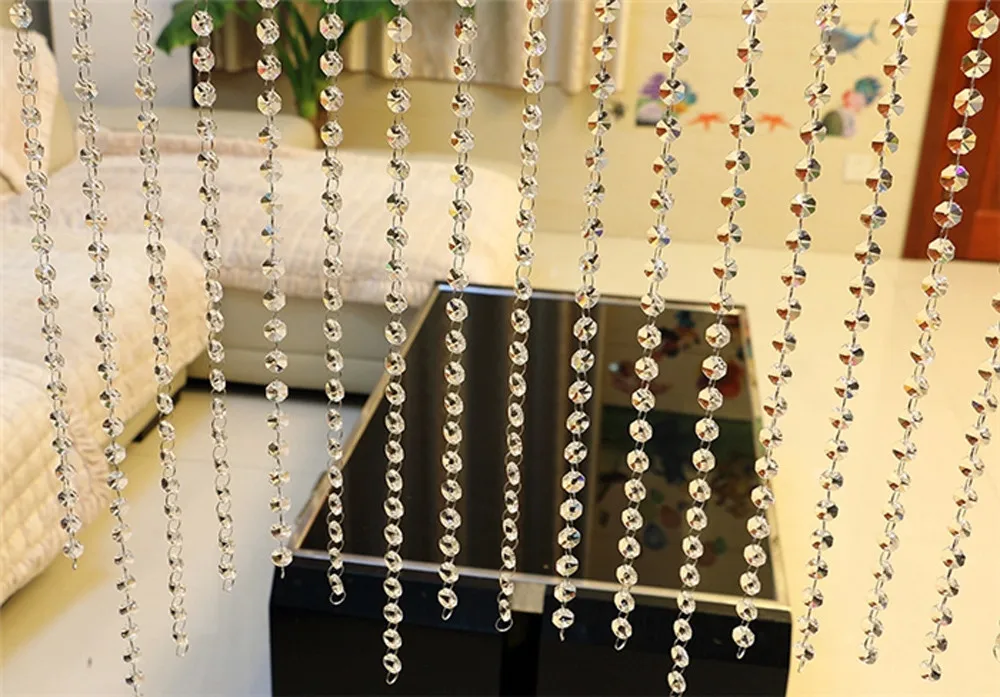 Хрустальная стеклянная занавеска из бисера роскошная для гостиной спальни