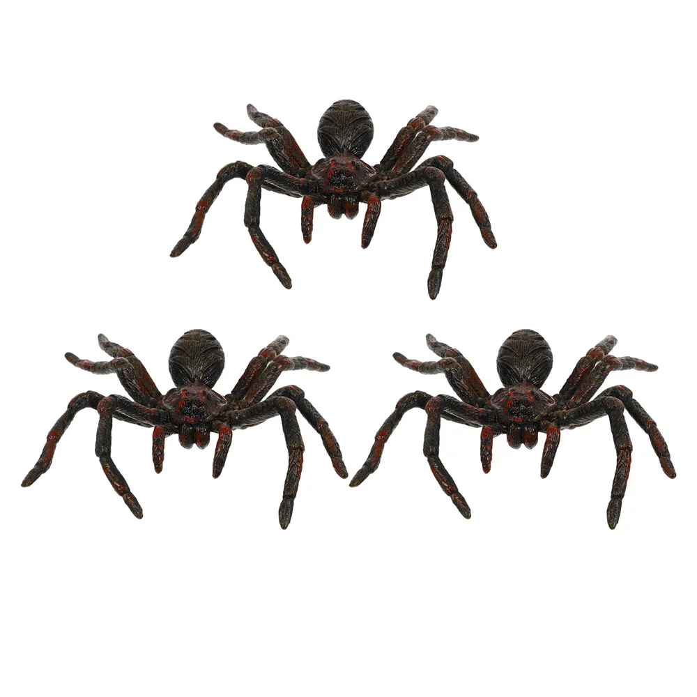 

3PCS Layout Giant Spider Decoration Simulation Spider Insect Adornment