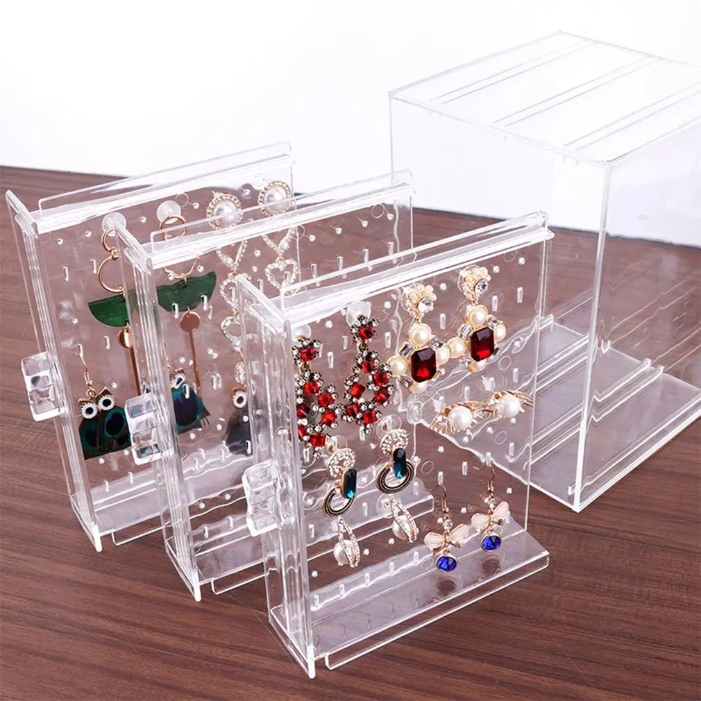 Прозрачные ювелирные изделия пластиковые ожерелья браслет вешалка для сережек