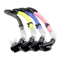 1pcs swim scuba tube air breathing equipment diving snorkel tube for swimming center full dry silicone mouthpiece underwater