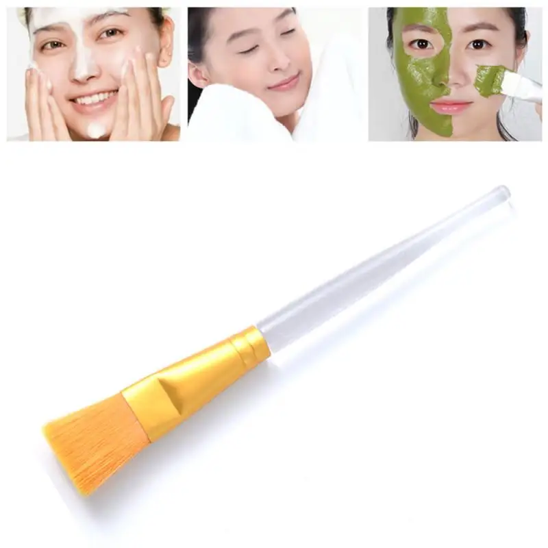 

1Pcs Professional Makeup Brushes Face Mask Brush Beauty Soft Concealer Brush Cosmetics Mask Brush Tools Clear Handle
