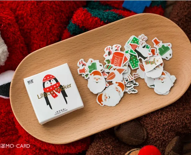 JingXi 45 шт/1 упаковка Kawaii канцелярские наклейки планировщик дневник Счастливого Рождества декоративные мобильные наклейки Скрапбукинг DIY ремесленные наклейки - Цвет: JingXi