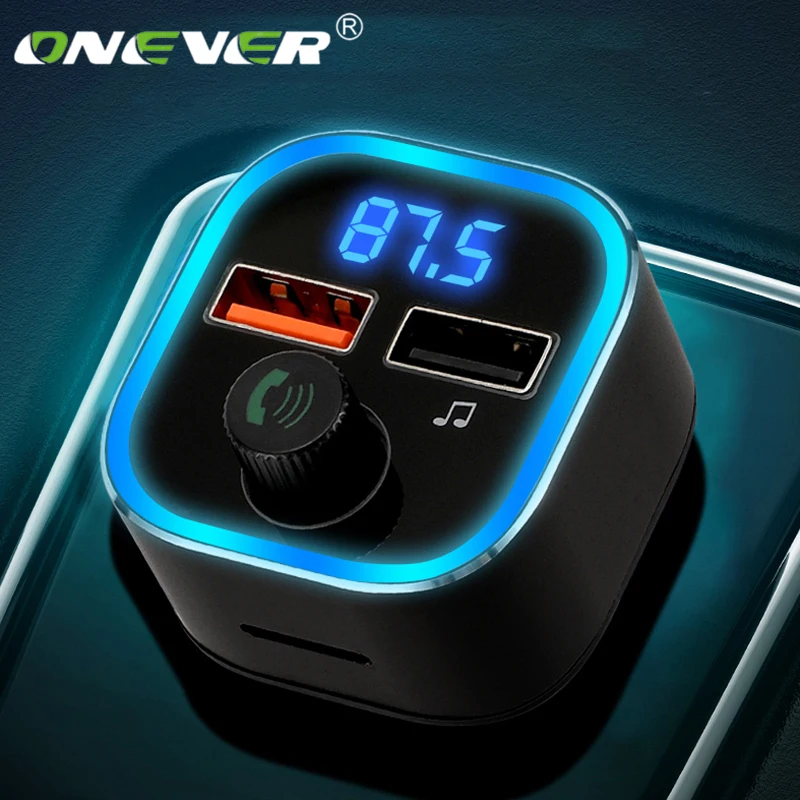 Автомобильный MP3 плеер Onever с Bluetooth 5 0 FM передатчиком и цветным