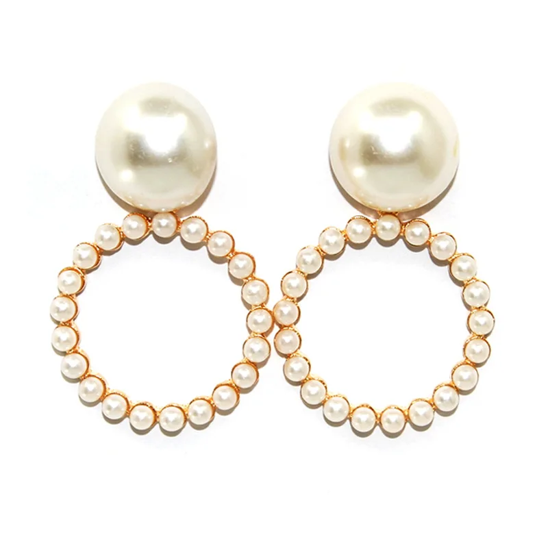 Новинка 2020 классические женские длинные висячие серьги с искусственным жемчугом