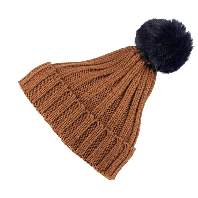 

YaTxKxBrand High QualityWinter Hat For Women Knit Hat Women Beanie Warm Hats Cap Wool Color Cotton Caps Cap Ladies