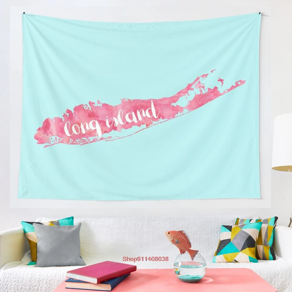 

Гобеленовое одеяло с длинным островом, искусственное украшение