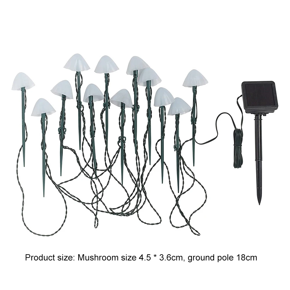 

LED Solar Light Mushroom String Light Waterproof Outdoor Garden Lawn Stakes Lamps Yard Art For Home Courtyard Decoration