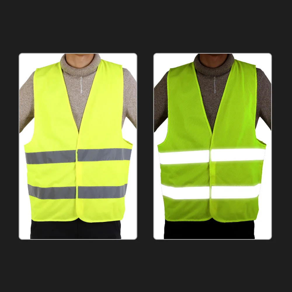 1 шт. светоотражающий жилет для автомобиля высокая видимость спецодежда