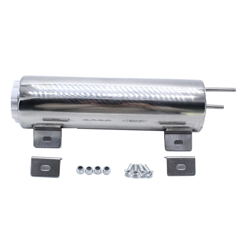 32 Oz Stainless Steel Polished Radiator Overflow Tank Bottle Catch Can or Most Hot Rods and Classic Engines | Автомобили и