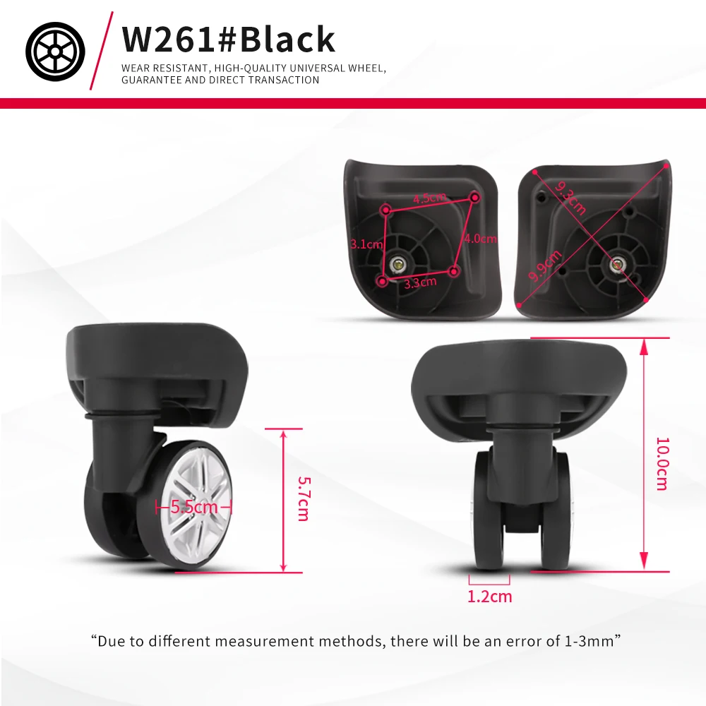 DILONG The xiang NL023 Trolley luggage wheel accessories universal repair wheels travel luggage custom durable wear-resistant