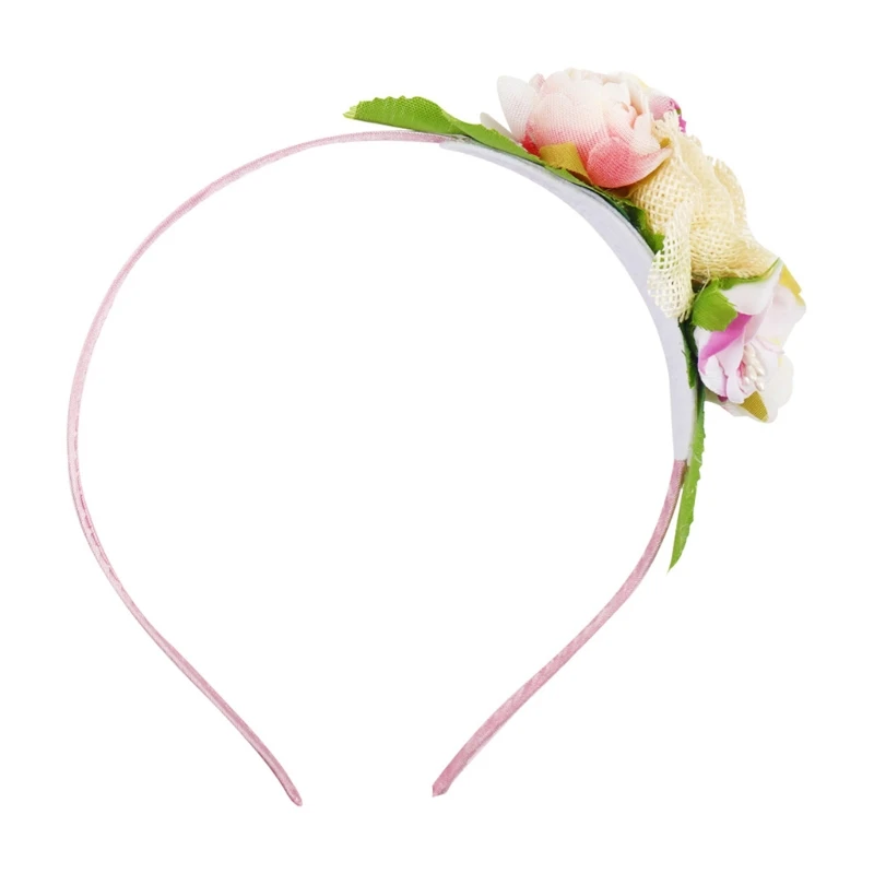 

3 Pcs/Set Simulation Flower Headband Children Girls Floral Hair Hoop Hairband Headdress Headwear Decorations Hair Accessories