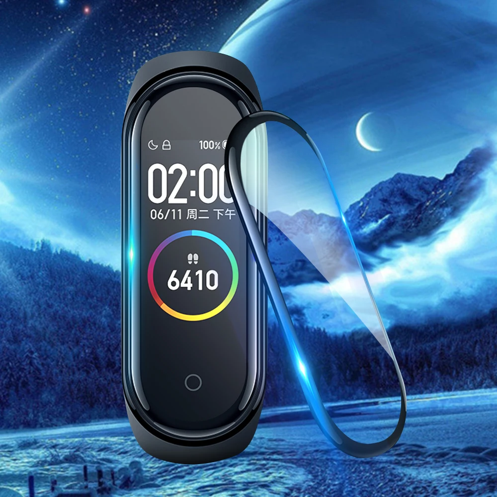Мягкая Гидрогелевая пленка для смарт браслета Xiaomi Mi Band 5 4 Защита экрана miband5