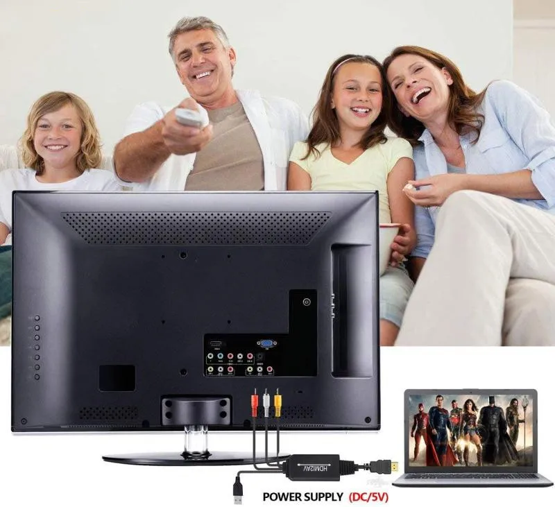 1080P HDMI в AV Line компьютерный Millet Barley Box видео HD интерфейс для старого телевизора