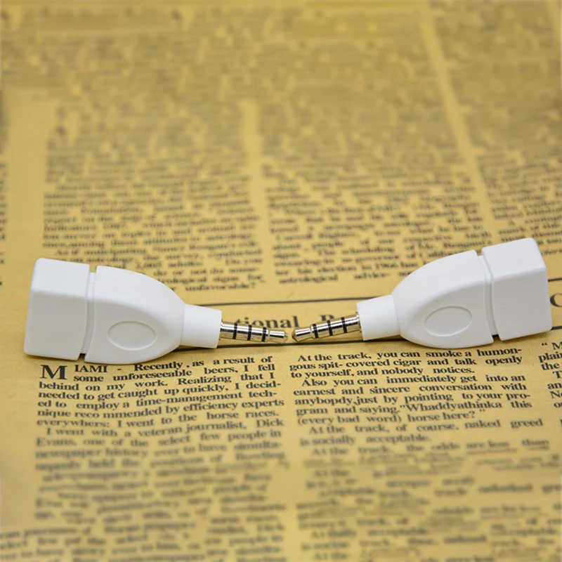 Авто аудио адаптер конвертер флеш накопитель USB с гнездовым до 3 5 мм штекер