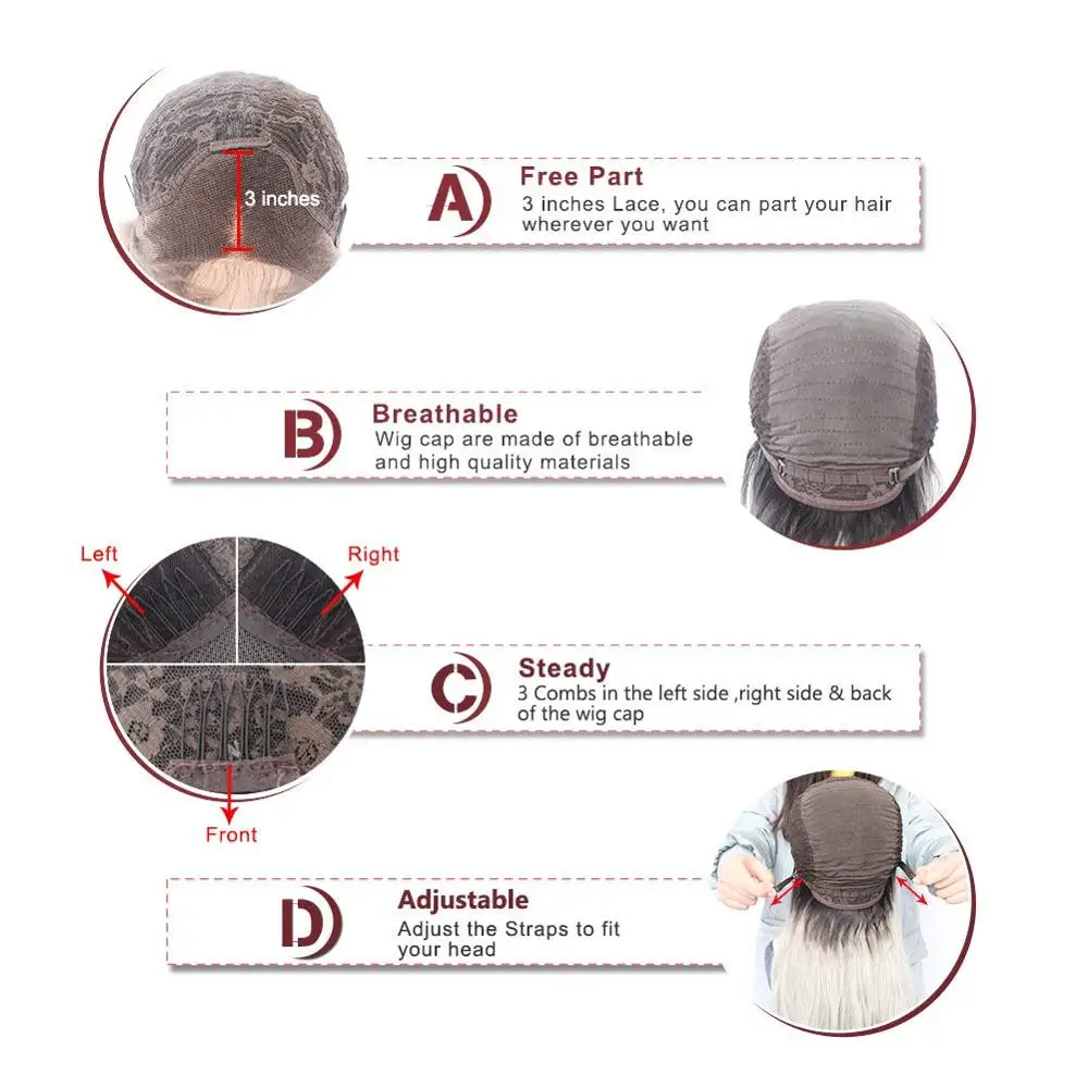 Anogol средняя часть серебристо серый Омбре черные корни длинные натуральные волны