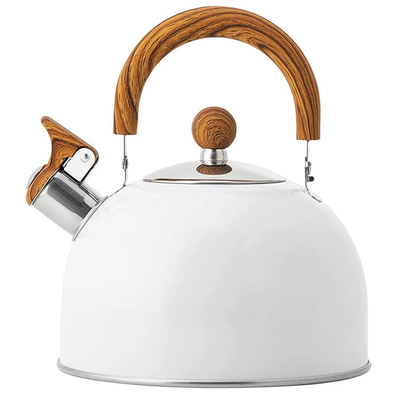 

Tea Kettle, 2.5L Stainless Steel Whistling Tea Pots For Stove Top, With Handle Loud Whistle And Anti-Rust Quick Boiling