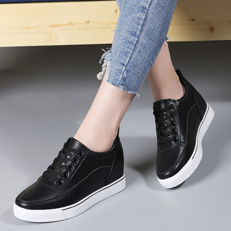 

Стелька увеличивающая рост, женская обувь, популярная кожаная Белая обувь, женская универсальная обувь для досуга