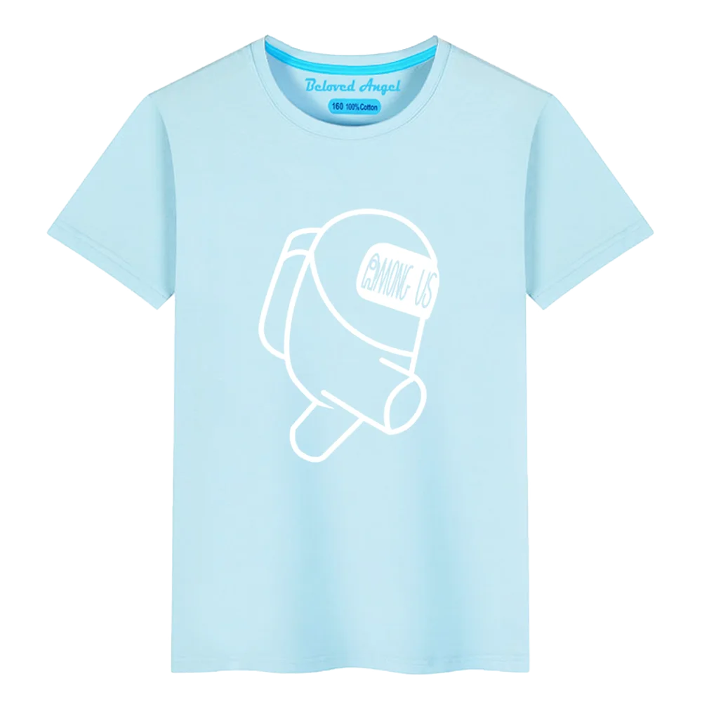 

Luminous T Shirt For Kids Boys Fashion Clothes Summer Short Sleeve Girls Tops Tees Children Clothing Teen Casual Cotton T-shirts