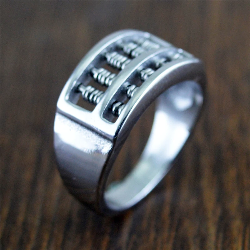 

2021 New Fashion Gold Color Abacus Spinner Rings For Women Ladies Girls Accessories Wholesale 10mm Stainless Steel Jewelry Gifts