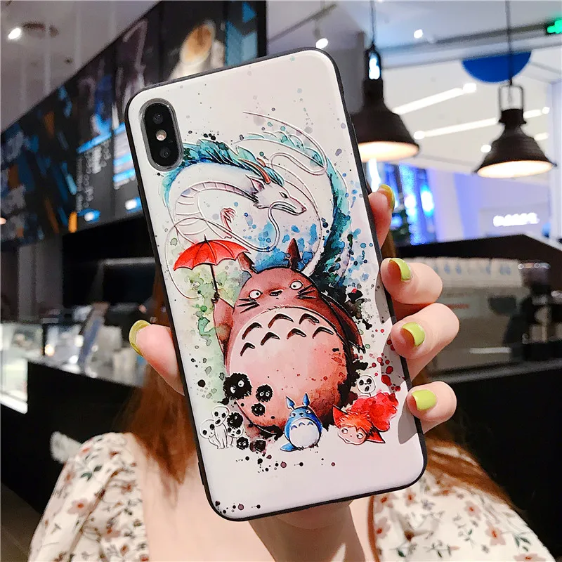 МИЛЫЙ Тоторо Унесенные призраками аниме Ghibli Миядзаки Kaonashi мягкий рельефный