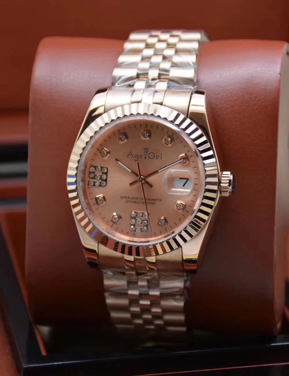 7 Роскошные брендовые Новые Мужские автоматические механические часы Datejust из нержавеющей стали сапфировые розовое золото синий черный белый бриллианты оболочки часы - Цвет: 7