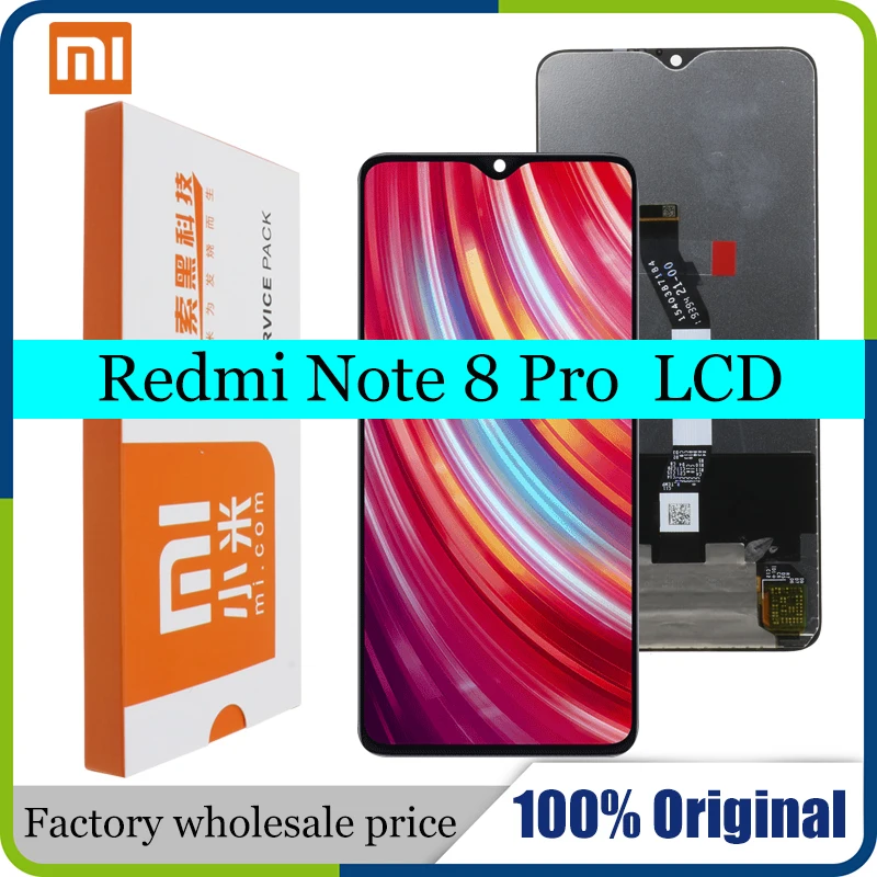 100% Оригинальный ЖК дисплей 6 53 дюйма для Xiaomi Redmi Note 8 Pro M1906G7T M1906G7G с сенсорным