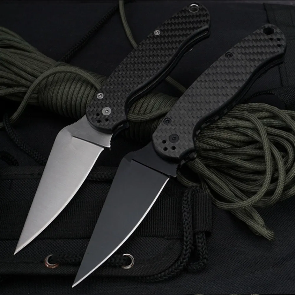 Складной нож C81 тактический клинок из углеродного волокна с лезвием 440с для