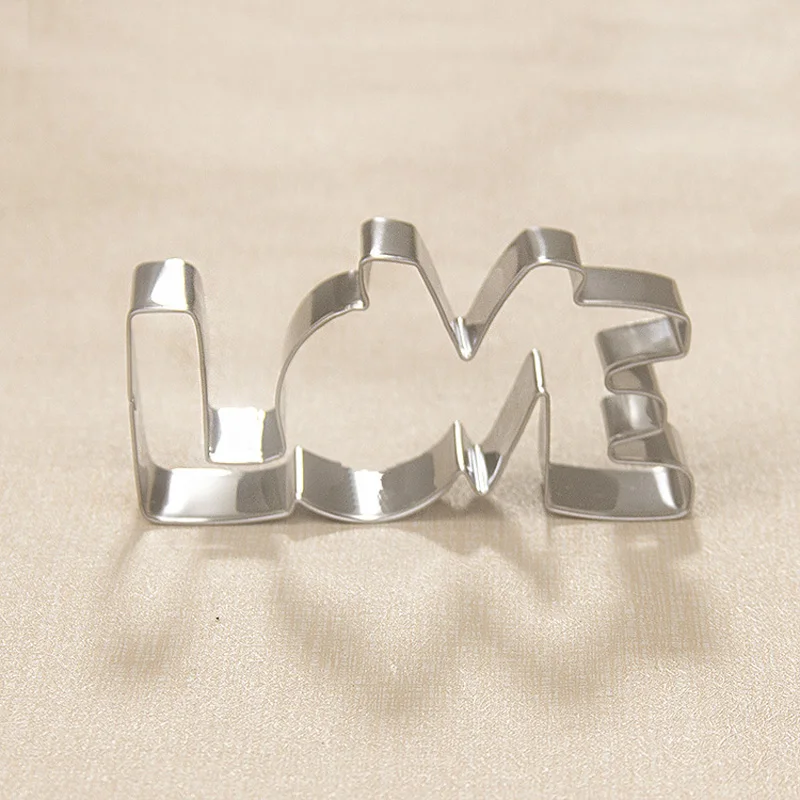 1 шт. милый Нержавеющая сталь печенья любовное письмо Форма формы для плесень