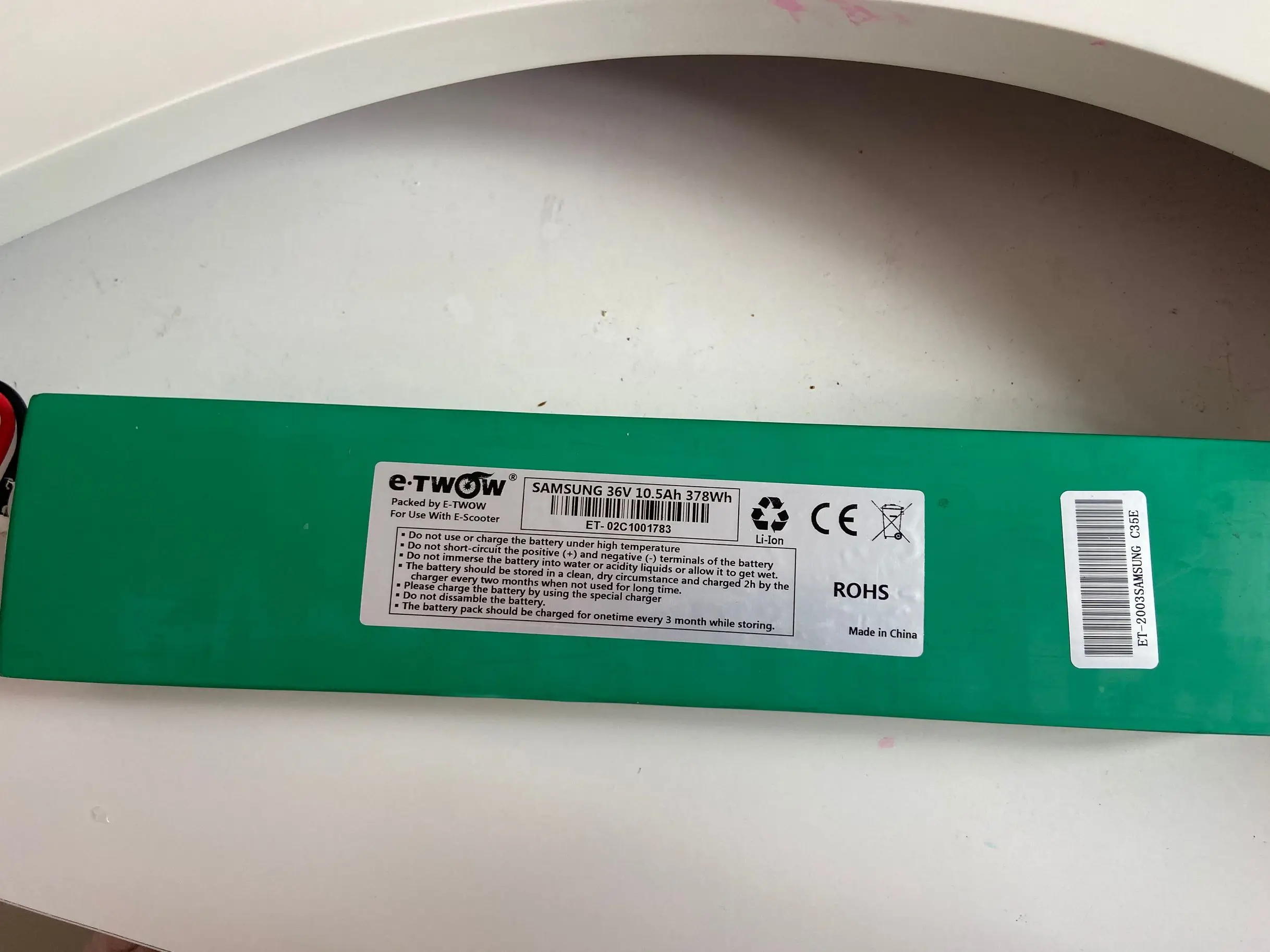 Оригинальный аккумулятор e twow S2 etwow для электрического скутера ECO Master и Booster v|e-twow