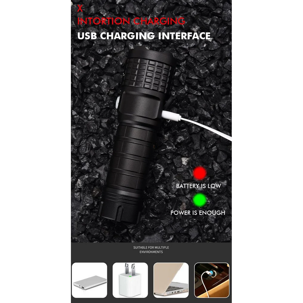 

P50 Strong Red Laser Light High Power Glare Outdoor Flashlight Professional Travel Waterproof Outdoor Camping Laser Device