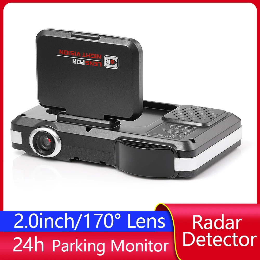 

2 в 1 Автомобильный видеорегистратор, радар-детектор, дисплей 2,0 дюйма, объектив 170 градусов, Full HD 1080, Автомобильный видеорегистратор, видеоре...