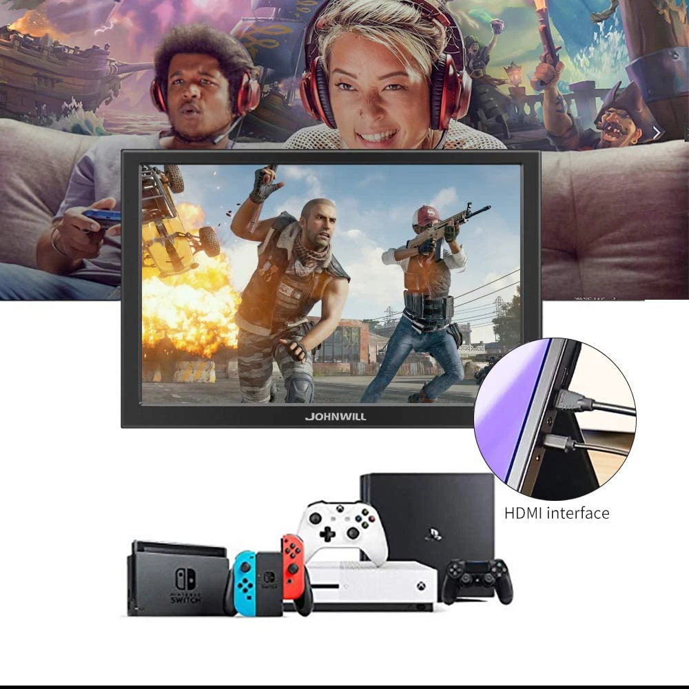 Монитор игровой портативный 13 3 дюйма 1080P USB HDMI для PS4 Xbox 360|Мониторы| |