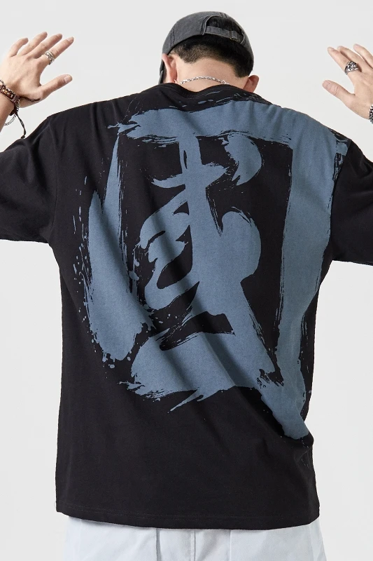 

2XL-9XL 160cm Short Sleeve cotton Men T Shirt Men's Tops Tees o Neck Short Sleeve print T-shirt Casual Chinese Tshirt Plus Size