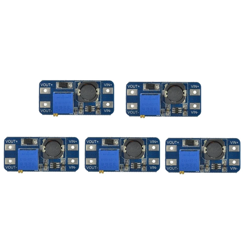 5 шт. MT3608 DC-DC повышающая мощность применяется модуль бустер 2A питания для Arduino |