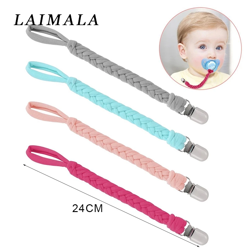 

New Baby Anti-off Chain Strap Pacifier Clip Holder For Nipple Teether Chain For Dummies Plastic Infant Nipple Clip Holders