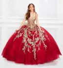 Женское Пышное Бальное Платье, Красное Кружевное бальное платье с глубоким вырезом, с аппликацией, по индивидуальному заказу, 16 платьев, 2020