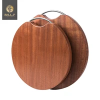 bill f ebony round chopping board solid wood household whole wood cutting board mould proof cutting board kitchen tools