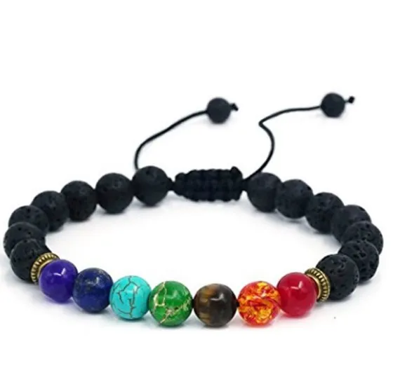 Черные красные 8 мм богемные разноцветные Агатовые Бусины чакра рейки Будда Йога