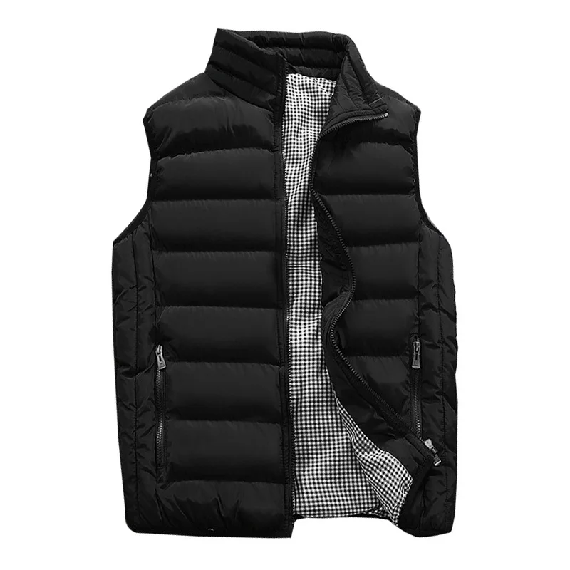

Мужской жилет без рукавов, с хлопковой подкладкой, приталенный, на зиму