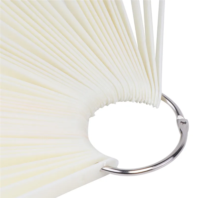 Хит продаж 50x веерообразные натуральные накладные ногти для дизайна ногтей