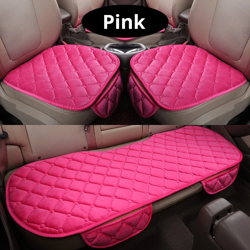 Высокое качество чехол для сиденья автомобиля Зимняя Теплая Бархатная подушка