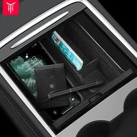 yz center console organizer for tesla model 3 2021 model y organizer box for tesla car model3 2022 modely interior accessories