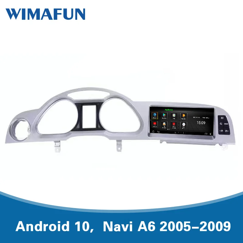 

Автомобильный мультимедийный плеер WIMAFUN, GPS, Android 10, 8,8 дюйма, 6 ГБ ОЗУ, 64 Гб ПЗУ, 128 Гб ПЗУ, для автомобиля Audi, navi A6, A6L, 2005-2009